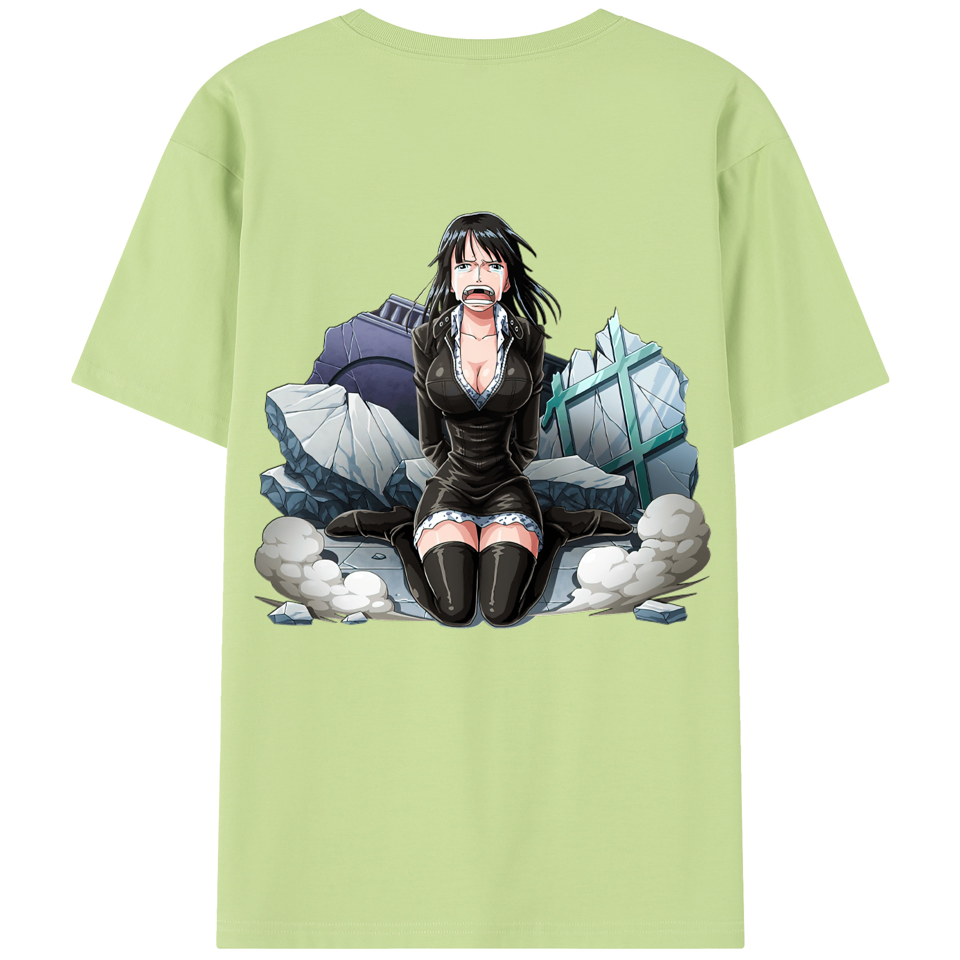 ワンピース ニコ・ロビン ONE PIECE Nico Robin 綿100％半袖Tシャツ（背面プリント）